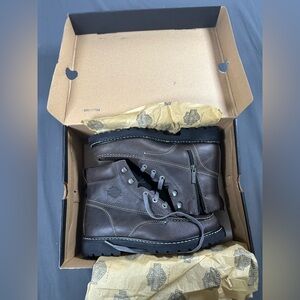 Harley-Davidson Dark Brown Leather Boots O0061